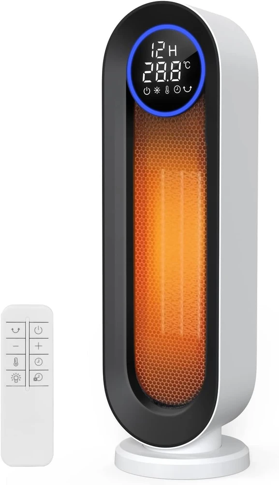 COOCHEER keraminis termoventiliatorius 2000 W su 100° osciliacija ir nuotoliniu valdymu V*5561*DEN