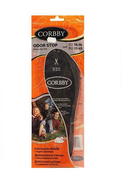 Corbby ODOR STOP vidpadžiai nuo prakaitavimo su aktyvia anglimi