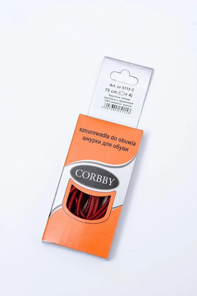 Corbby Raudona vaškuoti ploni raišteliai