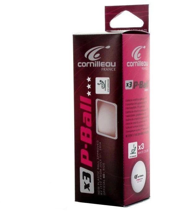 Stalo teniso kamuoliukai Cornilleau P-BALL ABS Evolution (3 vnt.)