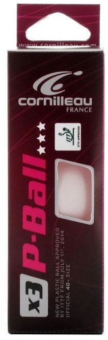 Stalo teniso kamuoliukai Cornilleau P-BALL ABS Evolution (3 vnt.)