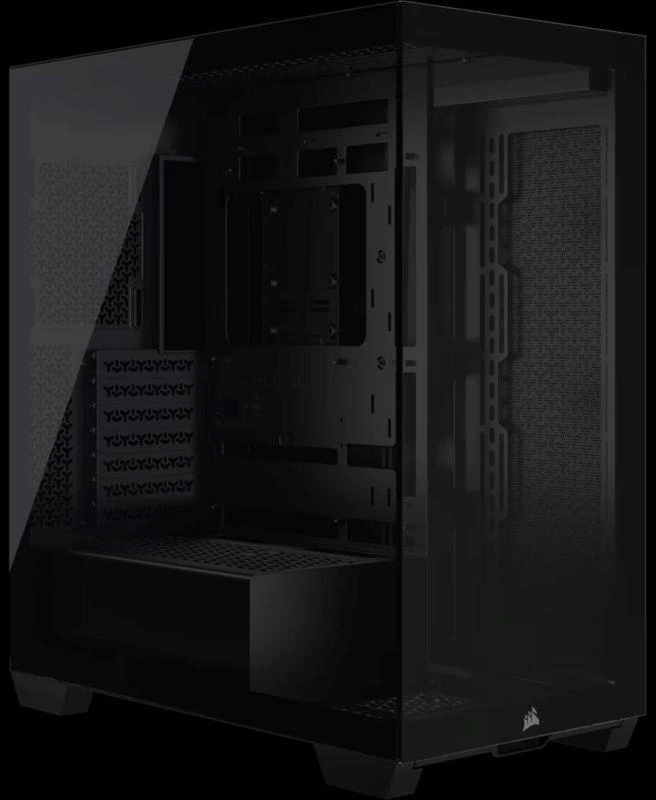 Ausinės Corsair 3500X RSR ARGB grūdinto stiklo Mid-Tower korpusas, juodas