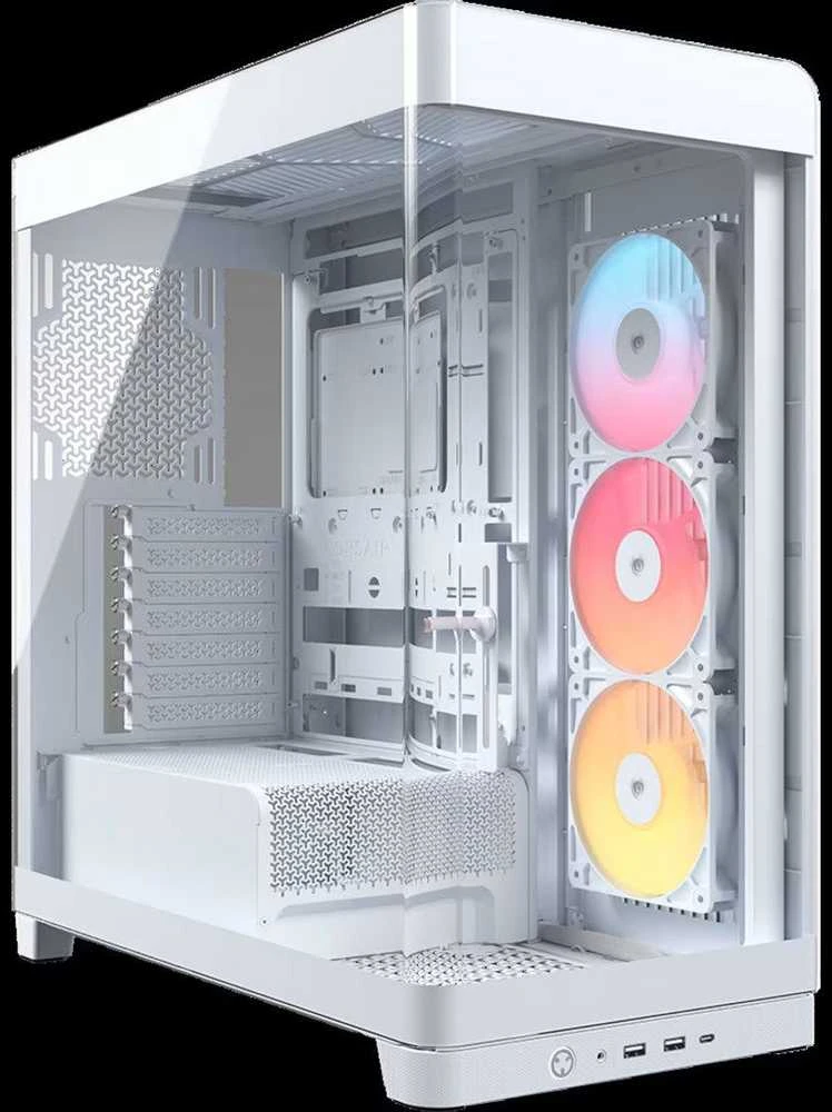„Corsair FRAME 4500X RS-R ARGB“ korpusas, „Mid-Tower“, E-ATX, grūdintas stiklas – Baltas