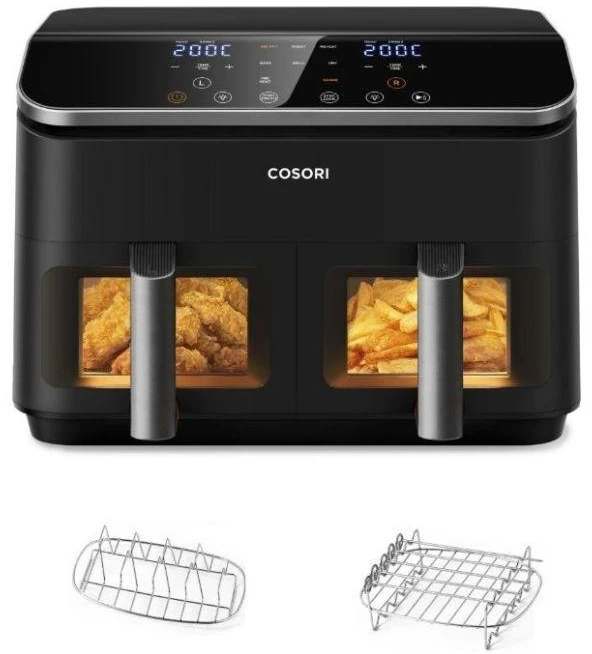 Gruzdintuvė Cosori Dual Basket CAF-R901-8.5 l juoda