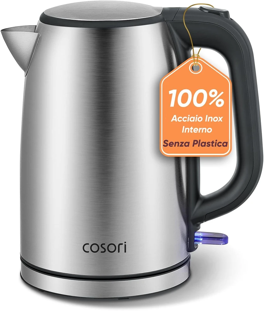 COSORI elektrinis virdulys 1,7 l, 2200 W, nerūdijančiojo plieno, CEK-S152-VEU