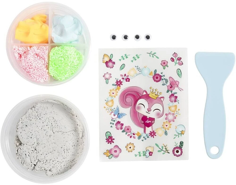 Diy Kit CREATIV kūrybinių akmenukų rankdarbių rinkinys vaikams – modelinas, lipdukai, judančios akytės, 5+, Metų žaislas 2025
