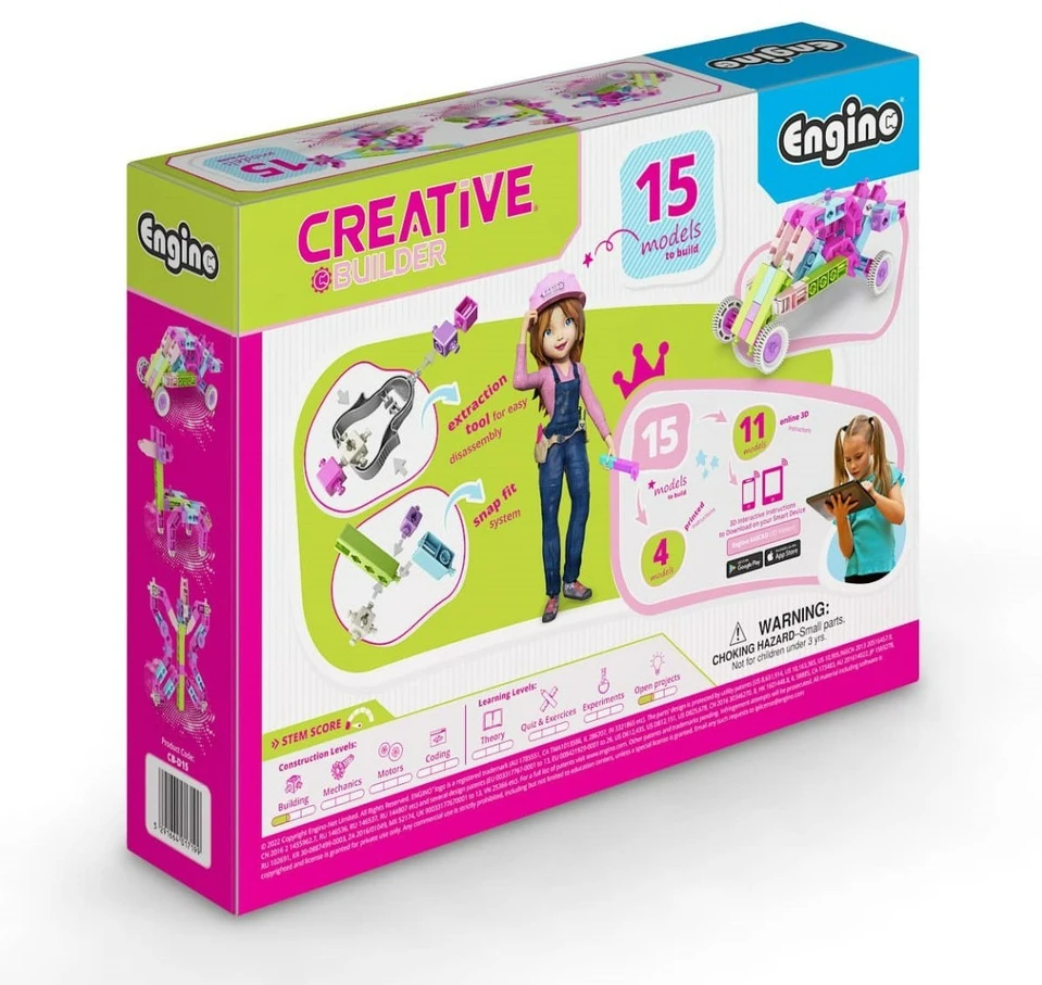 CREATIVE BUILDER Designer 15 modelių konstravimo rinkinys