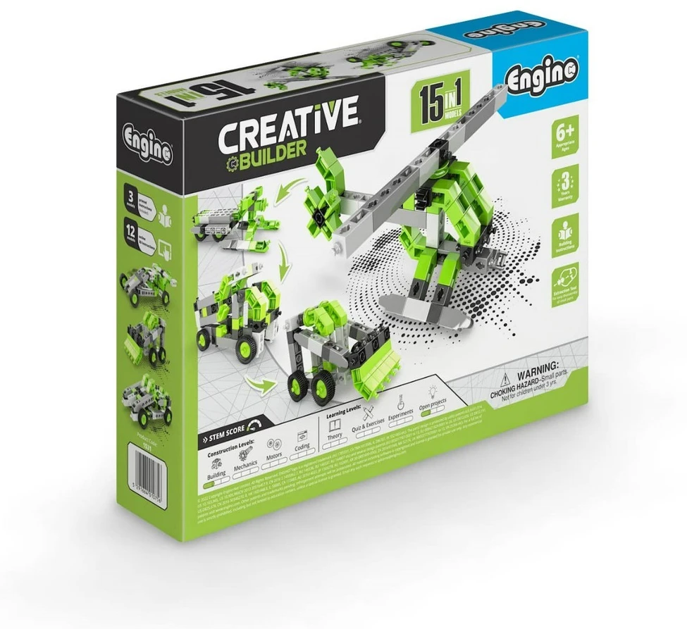 CREATIVE BUILDER Universalus 15 modelių konstravimo rinkinys