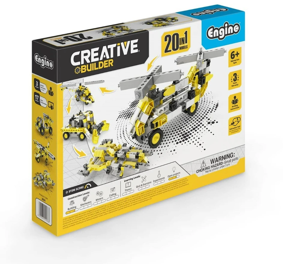 CREATIVE BUILDER Universalus 20 modelių konstravimo rinkinys