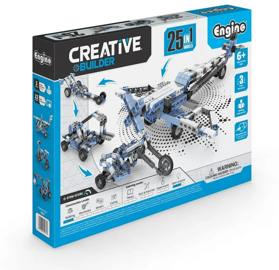 CREATIVE BUILDER Universalus 25 modelių konstravimo rinkinys