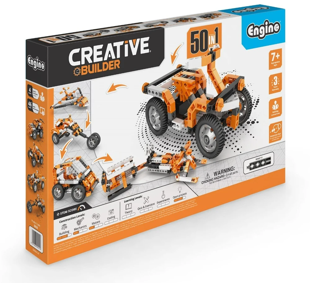 CREATIVE BUILDER Universalus 50 modelių konstravimo rinkinys