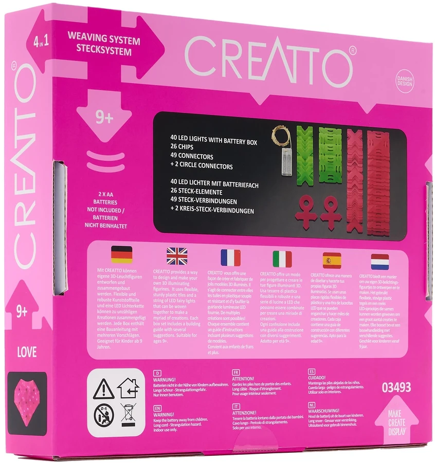 Piatnik Mokomasis rinkinys CREATTO LOVE 9+