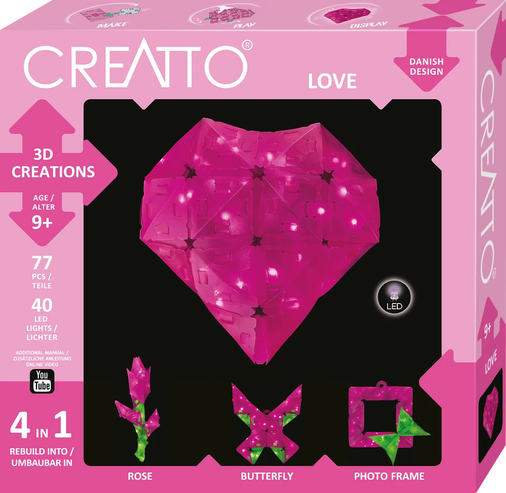 Piatnik Mokomasis rinkinys CREATTO LOVE 9+