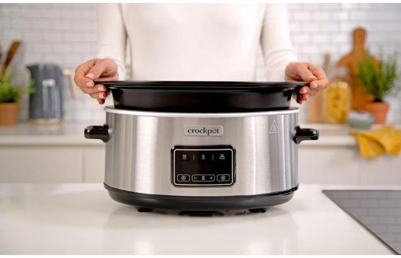 Crock Pot Crock-Puodas CSC112X 6,5 litro lėta viryklė (sidabrinė)