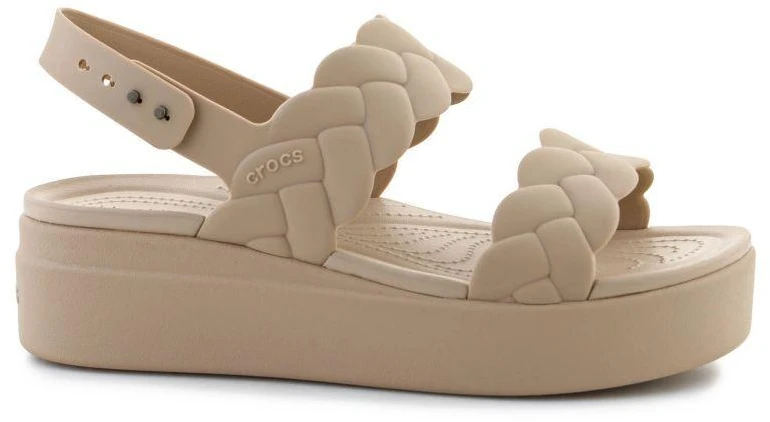 "Crocs Brooklyn Woven Low Wedge W" 209977-212 sandalai