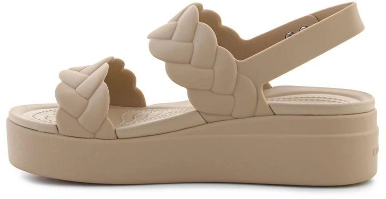"Crocs Brooklyn Woven Low Wedge W" 209977-212 sandalai