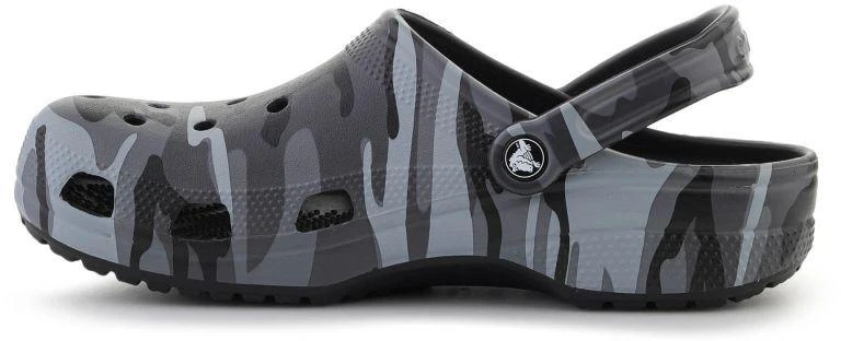 CROCS CLASSIC CAMOUFLAGE šlepetės juoda/pilka 211936-0DD