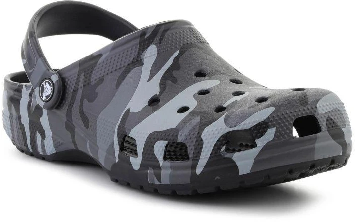 CROCS CLASSIC CAMOUFLAGE šlepetės juoda/pilka 211936-0DD