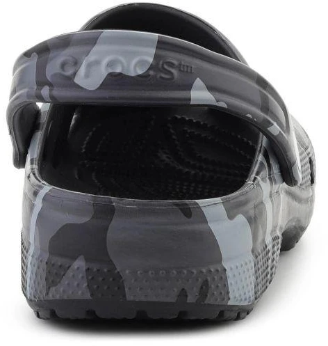 CROCS CLASSIC CAMOUFLAGE šlepetės juoda/pilka 211936-0DD