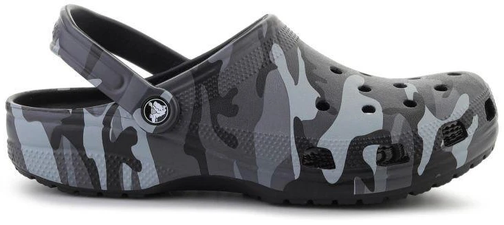 CROCS CLASSIC CAMOUFLAGE šlepetės juoda/pilka 211936-0DD