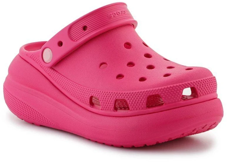 Moteriškos klumpės su paaukštintu padu Crocs Classic Crush, rožinės