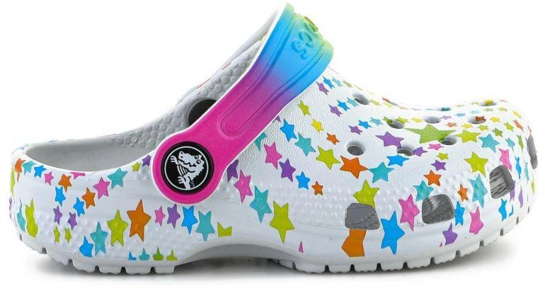 CROCS CLASSIC DISCO DANCE PARTY CLOG T SHIMMER/MULTI FLOPS 208096-0ZT
