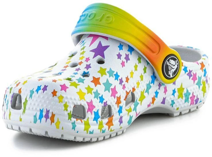 CROCS CLASSIC DISCO DANCE PARTY CLOG T SHIMMER/MULTI FLOPS 208096-0ZT