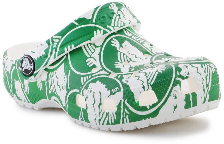 Crocs Classic Duke Print Clog K Jr 210007-3WH klumpės