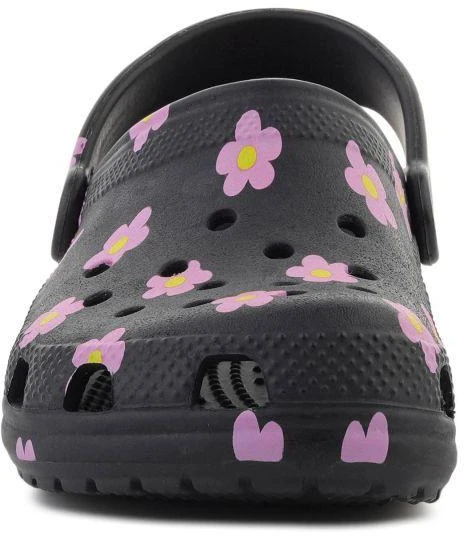 CROCS CLASSIC FLOWER CLOG K Juodas vaikiškos klumpės, 212670-001