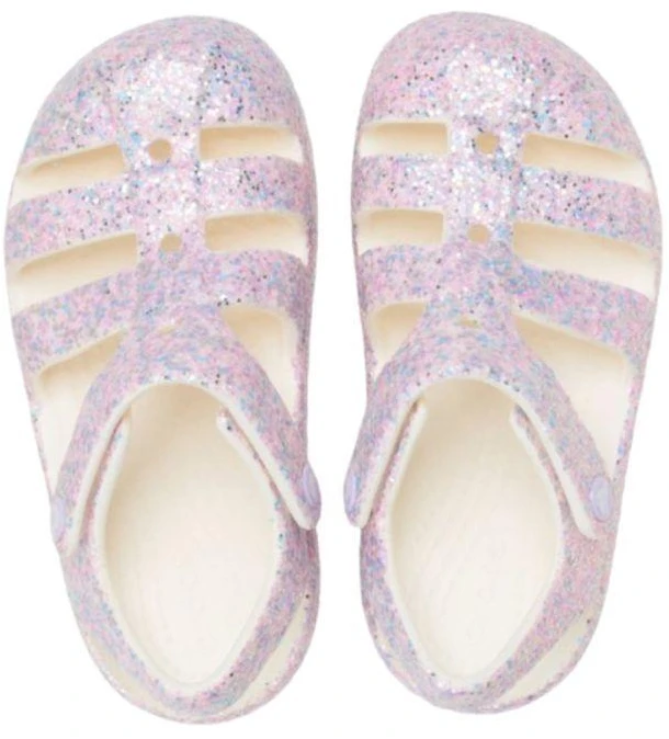 Crocs Classic Glitter Fisherman Rožinė 212644 0WV vaikiškos basutės