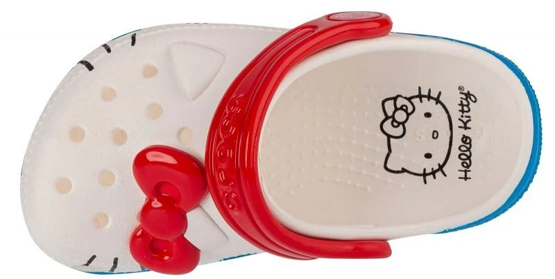 Crocs Classic Hello Kitty Iam Clog T Jr 209469-100 šlepetės