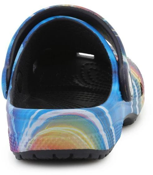 Crocs Classic Meta Scape Clog T basutės, tamsiai mėlynos/įvairiaspalvės, 208456-4LF