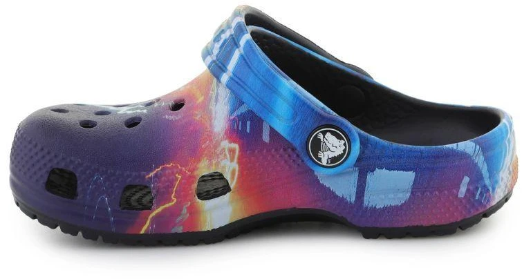 Crocs Classic Meta Scape Clog T basutės, tamsiai mėlynos/įvairiaspalvės, 208456-4LF