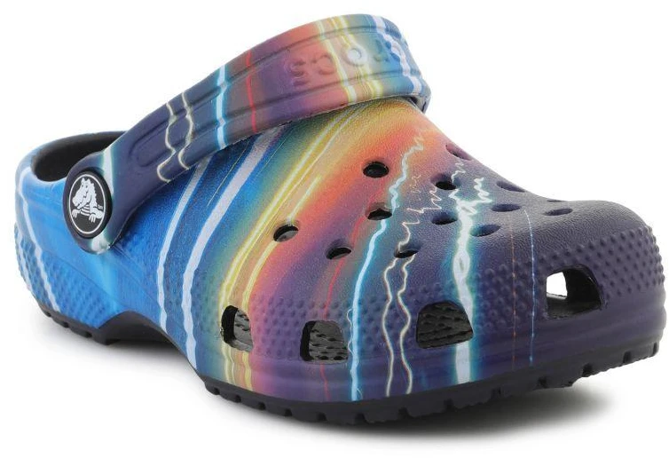 Crocs Classic Meta Scape Clog T basutės, tamsiai mėlynos/įvairiaspalvės, 208456-4LF