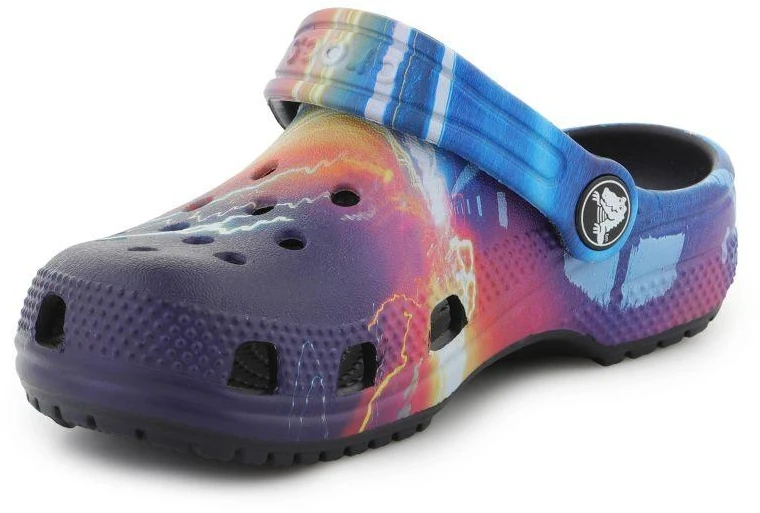 Crocs Classic Meta Scape Clog T basutės, tamsiai mėlynos/įvairiaspalvės, 208456-4LF
