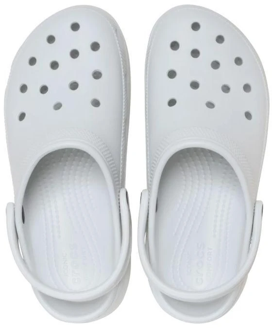 Crocs Classic Platform moteriškos klumpės, kreminės spalvos 206750 1NK