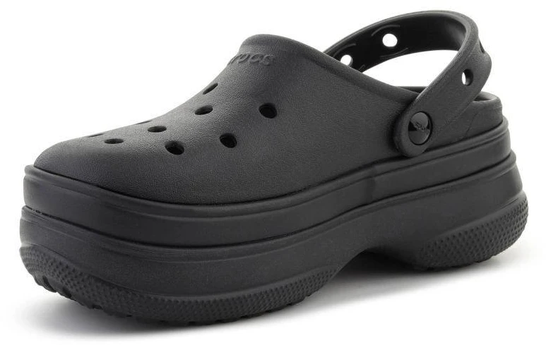 CROCS CLASSIC STACKED klumpės, juoda spalva, 211355-060