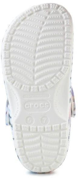 CROCS CLASSIC TIE DYE CLOG CHALK/MULTI 211937-0PZ
