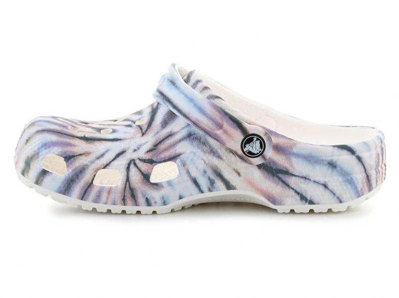 CROCS CLASSIC TIE DYE CLOG CHALK/MULTI 211937-0PZ
