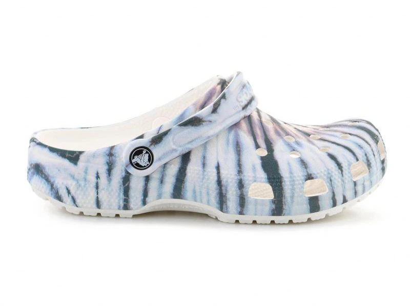 CROCS CLASSIC TIE DYE CLOG CHALK/MULTI 211937-0PZ
