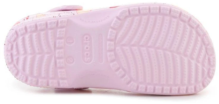 CROCS CLASSIC VDAY CLOG KIDS Rožinis MILK/HEARTS 209754-7CI vaikiški klumpės