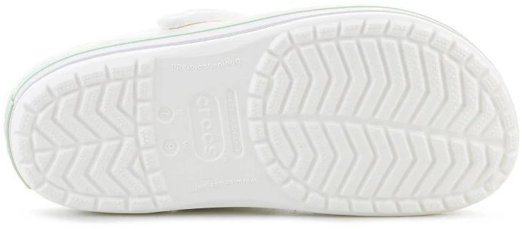 CROCS CROCBAND, BALTA/ŠVIESIAI ŽALIA 11016-1YL