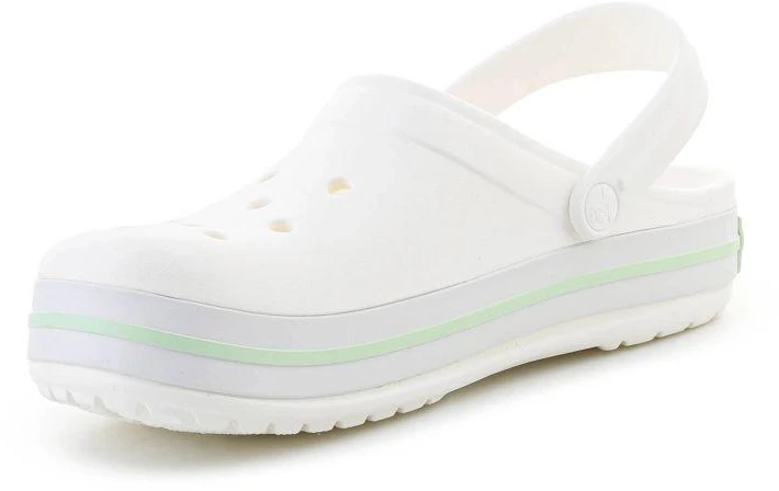 CROCS CROCBAND, BALTA/ŠVIESIAI ŽALIA 11016-1YL