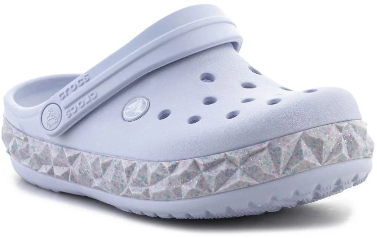 Crocs Crockband Geometric Glitter Band Clog Jr 210134-5AF šlepetės