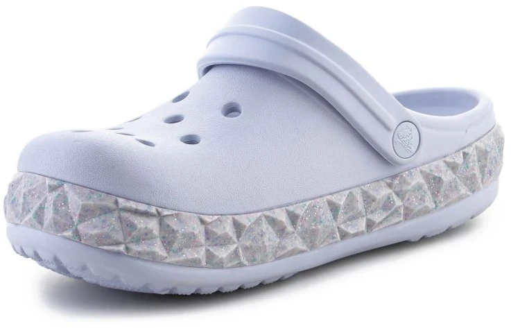 Crocs Crockband Geometric Glitter Band Clog Jr 210134-5AF šlepetės