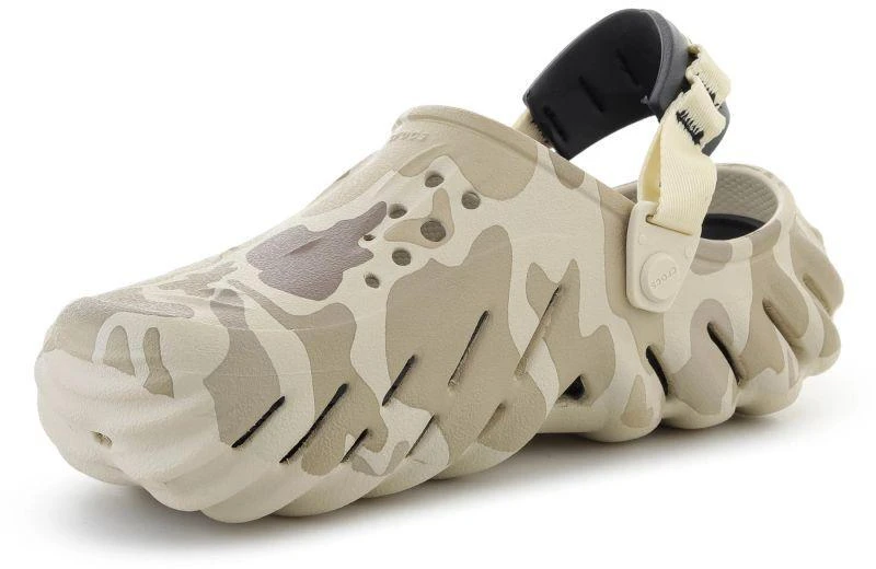 CROCS ECHO DUCK CAMO klumpės, kaulo/juoda spalva 211981-2YJ