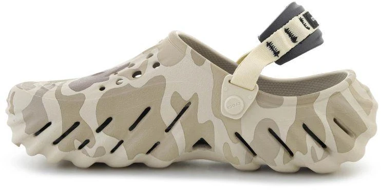CROCS ECHO DUCK CAMO klumpės, kaulo/juoda spalva 211981-2YJ