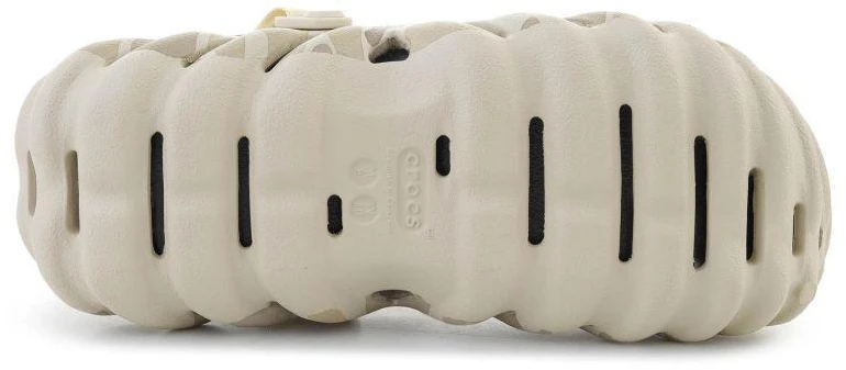 CROCS ECHO DUCK CAMO klumpės, kaulo/juoda spalva 211981-2YJ