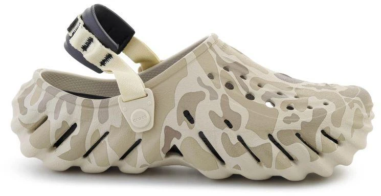 CROCS ECHO DUCK CAMO klumpės, kaulo/juoda spalva 211981-2YJ