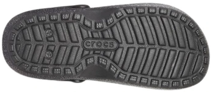 Crocs Klasikiniai klumpių tipo šlepetės su blizgučių pamušalu Sidabrinis - 205842-067